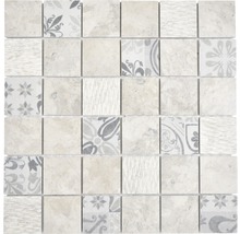 Mosaikfliese mit verschiedenen Mustern