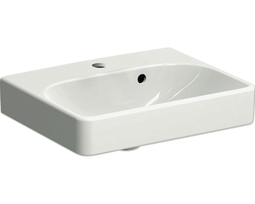 GEBERIT Handwaschbecken Smyle Square asymetrisch 45 cm weiß mit Beschichtung 500222018