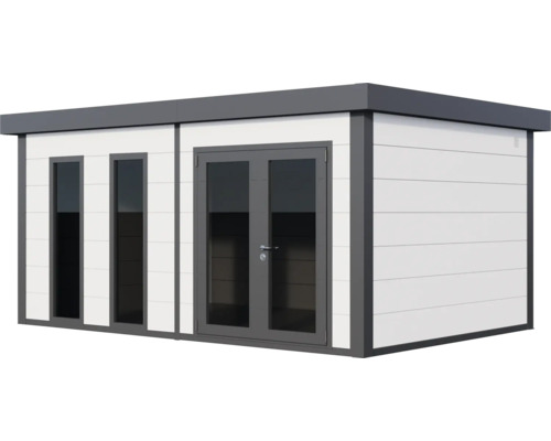 Modernes Gartenhaus mit Fenster und Doppeltür