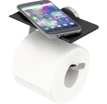Toilettenpapierhalter mit Ablage und Smartphone