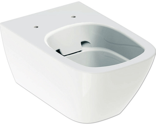 Wand-WC GEBERIT Smyle Square Tiefspüler ohne Spülrand weiß KeraTect® Spezialglasur ohne WC-Sitz 500208018