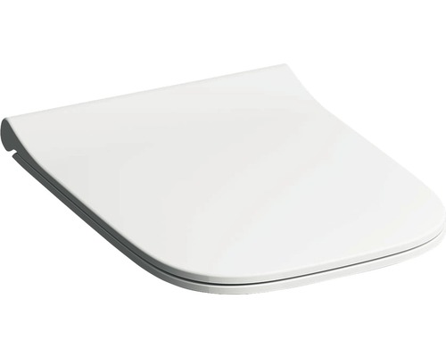 GEBERIT WC-Sitz Smyle Square schmales Design weiß mit Absenkautomatik 500688011 Toilettendeckel aus Kunststoff