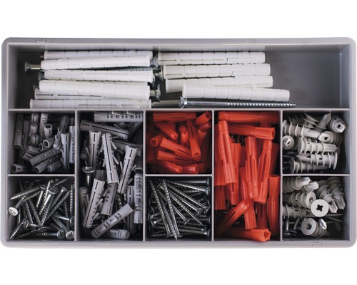 Sortimentskasten mit Schrauben und Dübeln