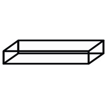 Regal Sanox schwarz BxHxT 140 x 20 x 44,8 cm