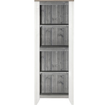 Gartenschrank/Outdoorküche Konsta Typ 561 Hochschrank 60 x 40 x 160 cm hellgrau-creme