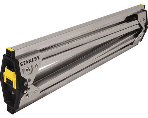 Stanley Logo auf einem zusammengeklappten Arbeitsbock