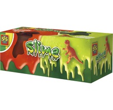 SES Creative Slime mit Dinosaurier-Motiv in roter und grüner Ausführung
