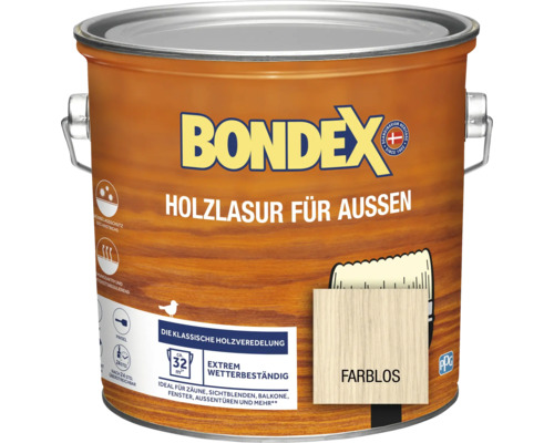 BONDEX Holzlasur farblos 2,5 l