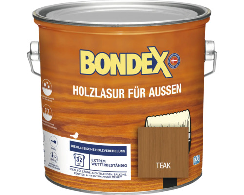 BONDEX Holzlasur teak 2,5 l
