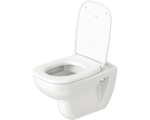 Wand-Tiefspültoilette mit offenem Spülrand und Toilettensitz