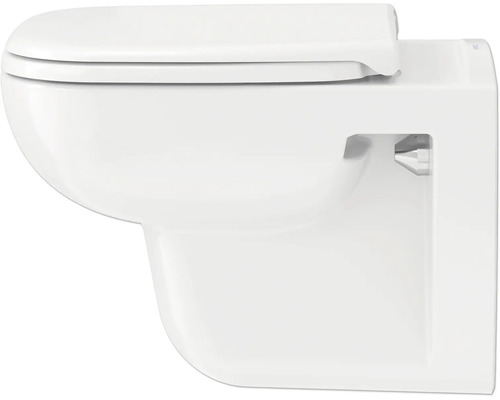 Wandhängendes WC mit Deckel für das Badezimmer.