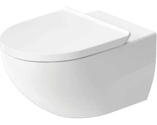 Wand-WC Set DURAVIT Architec Tiefspüler offener Spülrand weiß glänzend mit WC-Sitz 45726900A1