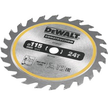 DeWalt Konstruktionskreissägeblatt mit 115 Millimeter Durchmesser und 24 Zähnen