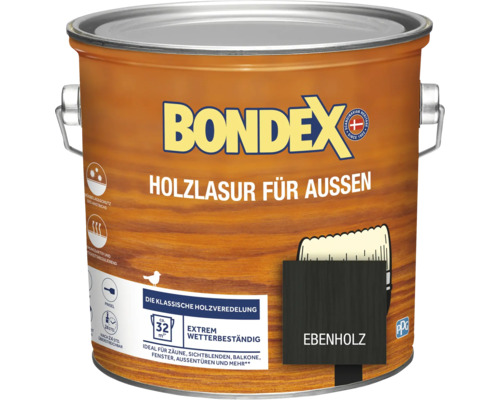 BONDEX Holzlasur ebenholz 2,5 l