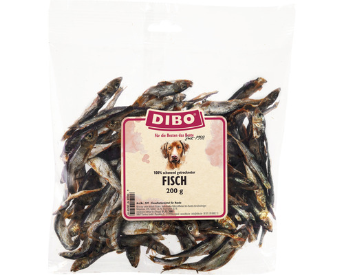 Dibo getrockneter Fisch für Hunde, 200 Gramm