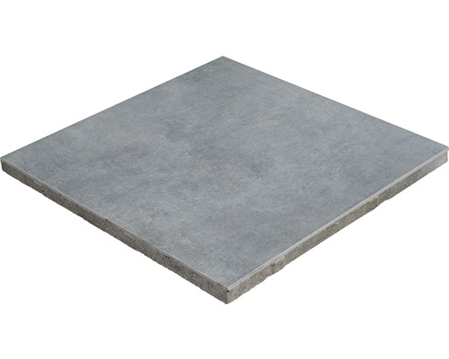 Beton Terrassenplatte 2in1 Kombiplatte iStone Duocera Concreto basalt 60 cm x 60 cm x 4 cm Quadratische Terrassenplatte aus Beton