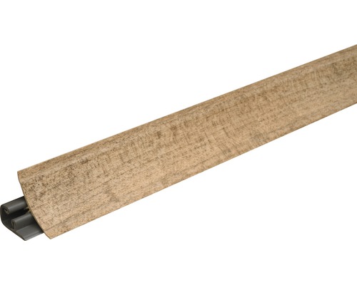Wandabschlussleiste Pinie WAP 23 34232 Länge: 635 mm Fußleiste mit Holzdekor und Clip-Befestigung
