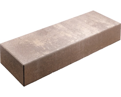 Beton Blockstufe braun mix 100 cm x 35 cm x 16 cm