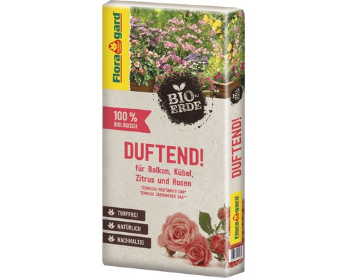 Balkon-, Kübel- und Rosenerde Floragard Bio 40 L