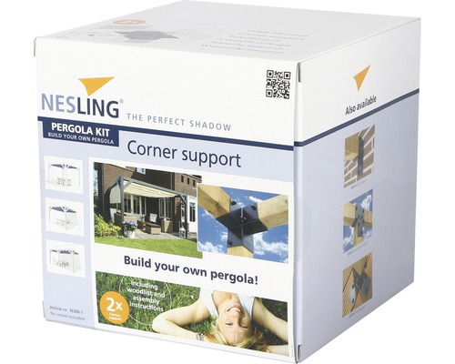 Nesling Pergola Bausatz Eckstütze Verpackung