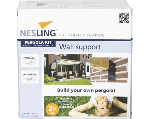 Nesling Pergola Bausatz mit Wandhalterung
