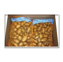 Zwei Säcke Pflanzkartoffeln in einem Karton