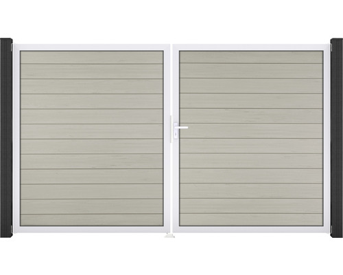 Doppeltor GroJa Flex rechts Rahmen Aluminium 300 x 180 cm bi-color