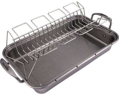 Grillbräter mit Geflügelhalterung