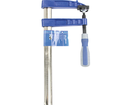 Schraubzwinge aus Metall mit Griff