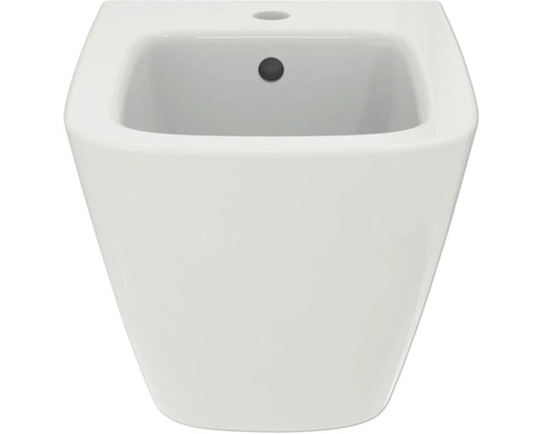 Weißes Wandbidet mit quadratischer Form