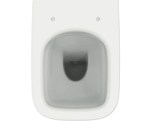 Weisse Tiefspültoilette von oben