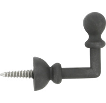 Garderobenhaken aus Metall mit Schraube