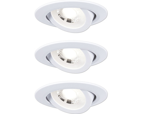 Paulmann LED Einbauleuchten-Set 3-step dimmbar 3x6 W 550 lm 3000 K warmweiß Ø 82 mm schwenkbar weiß matt 3 Stück 230V-0