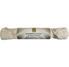Baumwolltasche für Obst und Gemüse, zusammengerollt