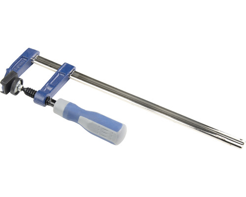 Schraubzwinge aus Metall mit Griff