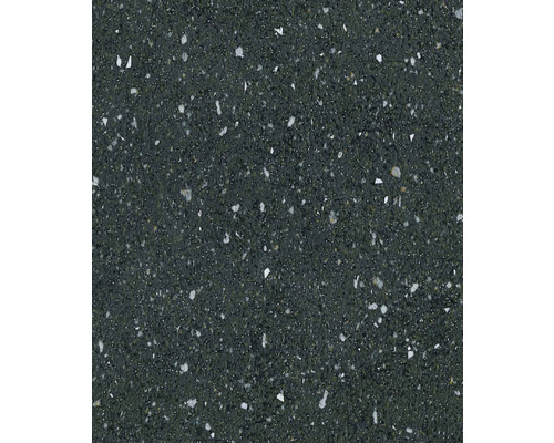 Nahaufnahme einer dunklen Küchenarbeitsplatte mit Sprenkeln