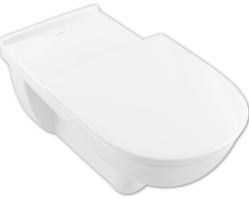 Wand-Tiefspül-WC aus Keramik mit geschlossenem Spülrand