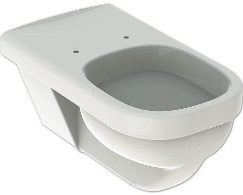 GEBERIT Wand-WC Renova Comfort Square Flachspüler mit Spülrand lang weiß glänzend ohne WC-Sitz 208550000