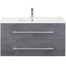 Waschtischunterschrank mit zwei Schubladen, Waschbecken und Armatur