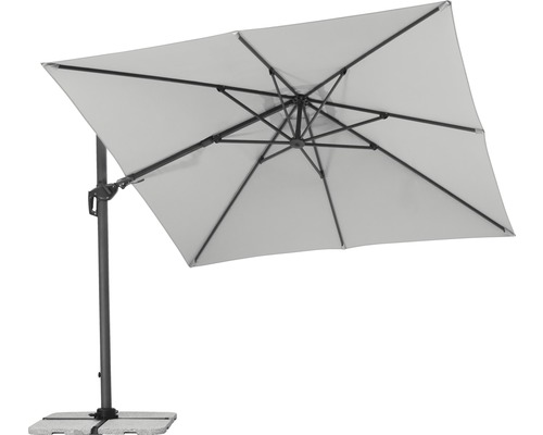 Quadratischer Ampelschirm mit Standfuß