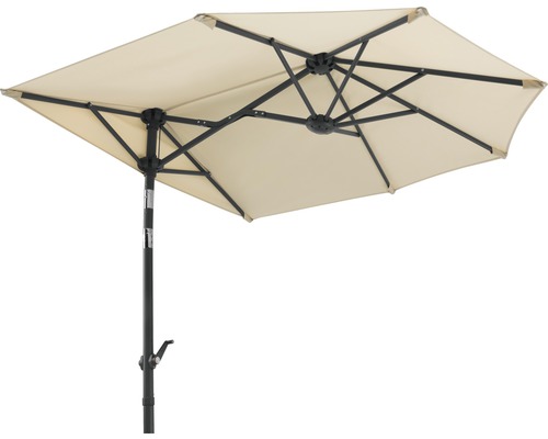 Sonnenschirm Schneider Salerno Mezza 150 x 150 cm natur Halbschirm für den Gartenbereich