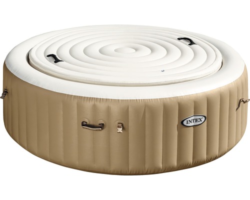 Energiesparabdeckung Intex Pure Spa 196x196x71 cm beige Aufblasbarer Whirlpool mit Abdeckung