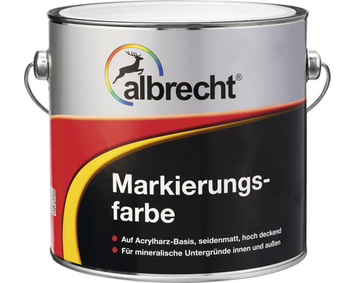 albrecht Markierungsfarbe Parkplatzmarkierung weiss 2,5 l albrecht Markierungsfarbe Parkplatzmarkierung weiss 2,5 l