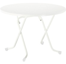 Runder Klapptisch für den Garten