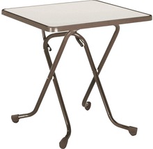 Quadratischer Klapptisch mit Metallgestell
