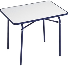 Rechteckiger Klapptisch mit Metallgestell und glatter Tischplatte