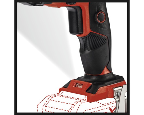 Detailansicht einer Akku-Bohrmaschine