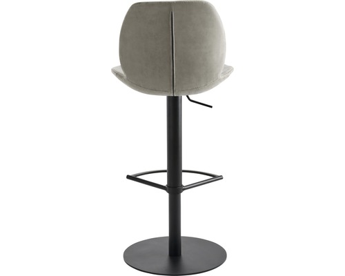 Barhocker mit Fußstütze und Kunstlederbezug