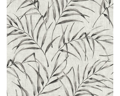 Vliestapete 37335-2 Greenery Bambusblatt grau