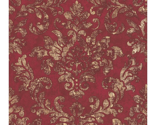 Vliestapete 37413-1 Neue Bude - Edition II Barock gold rot Tapete mit Ornamentmuster